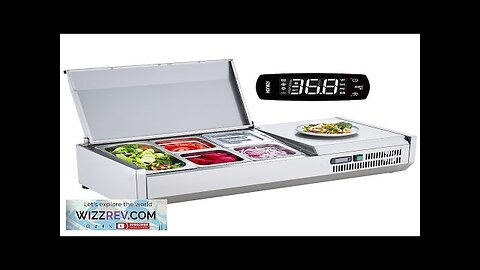 VEVOR Refrigerated Condiment Prep Station 130 W Countertop Refrigerated Condiment Station Review