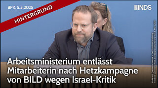 Arbeitsministerium entlässt Mitarbeiterin nach Hetzkampagne von BILD wegen Israel-Kritik NDS