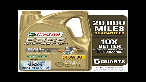 Castrol 1597B1 EDGE Extended Performance 5W-30 Advanced Full Synthetic Motor Oil 5 Review