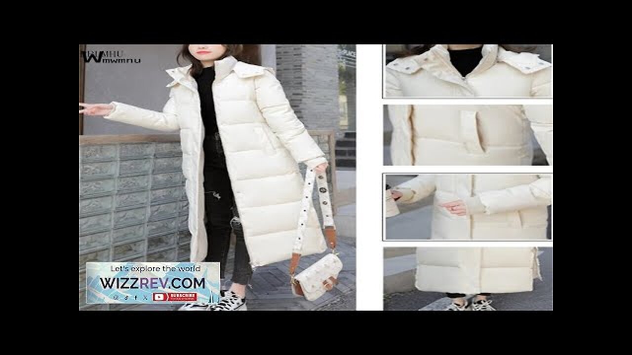 Down Cotton Snow Wear Overcoat Thicken Warm Side Split Jackets New Loose Review