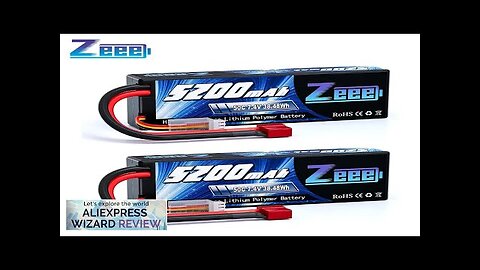 1/2units Zeee 5200mAh 7.4V 50C Lipo Batteries for RC Car 2S RC Review