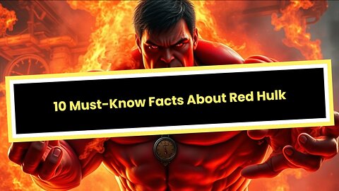 10 Must Know Facts About Red Hulk