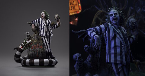 Beetlejuice Beetlejuice [Deluxe Art Scale 1/10 Scale] By Iron Studios