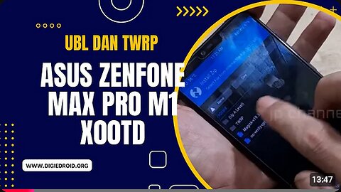 CARA UNLOCK BOOTLOADER INSTAL TWRP ASUS ZENFONE MAX PRO M1 X00TD