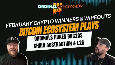 FEBRUARY CRYPTO WINNERS & WIPEOUTS (Bitcoin Ecosystem Plays)