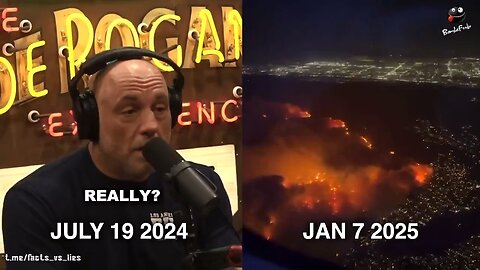 This time it wasn't the Simpsons - Watch Joe Rogan predicting the L.A. Fires half a year ago !