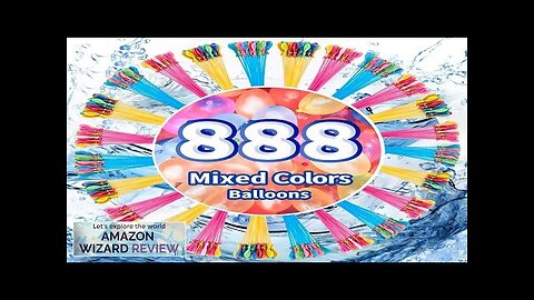 888Pcs Water Balloons Water Balloons Quick Fill Colorful Air BalloonsBiodegradable Summer Review