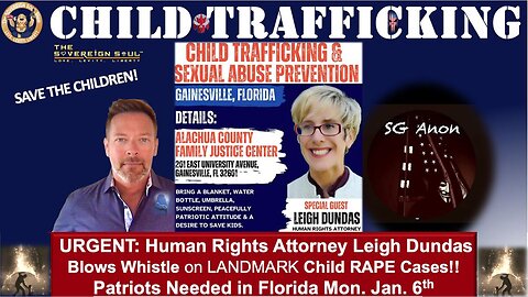 Brad Wozny BIG Intel Jan 4: "Attorney Leigh Dundas Blows Whistle on Child-Rape Case in FL, USA"