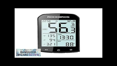 ROCKBROS M1 GPS Bicycle Computer 5.0 ANT Bluetooth Waterproof Wireless Bike Speedometer Review