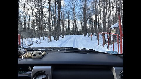 Winter drive into the offgrid.