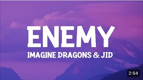 Imagine dragon and JID enemy (lyrics) oh the misery everybody wants to be my enemy