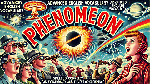 Vocabulary and Pronunciation "PHENOMENON" Advanced English