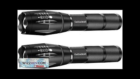 Military Grade High Lumen Flashlight Tactical LED Torch Flash Light Zoomable Review