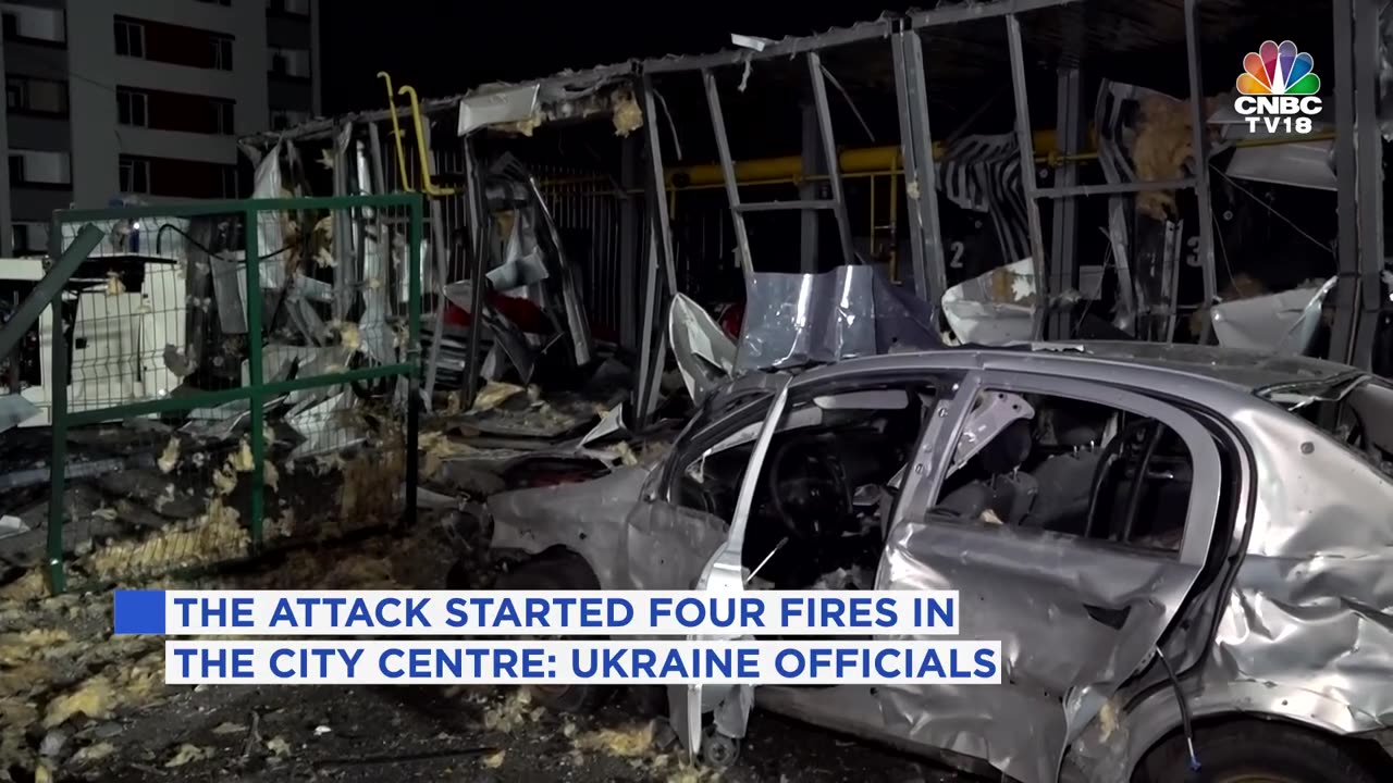 Russia Launches Mass Drone Attack On Ukraine's Kharkiv, 9 Injured | N18G