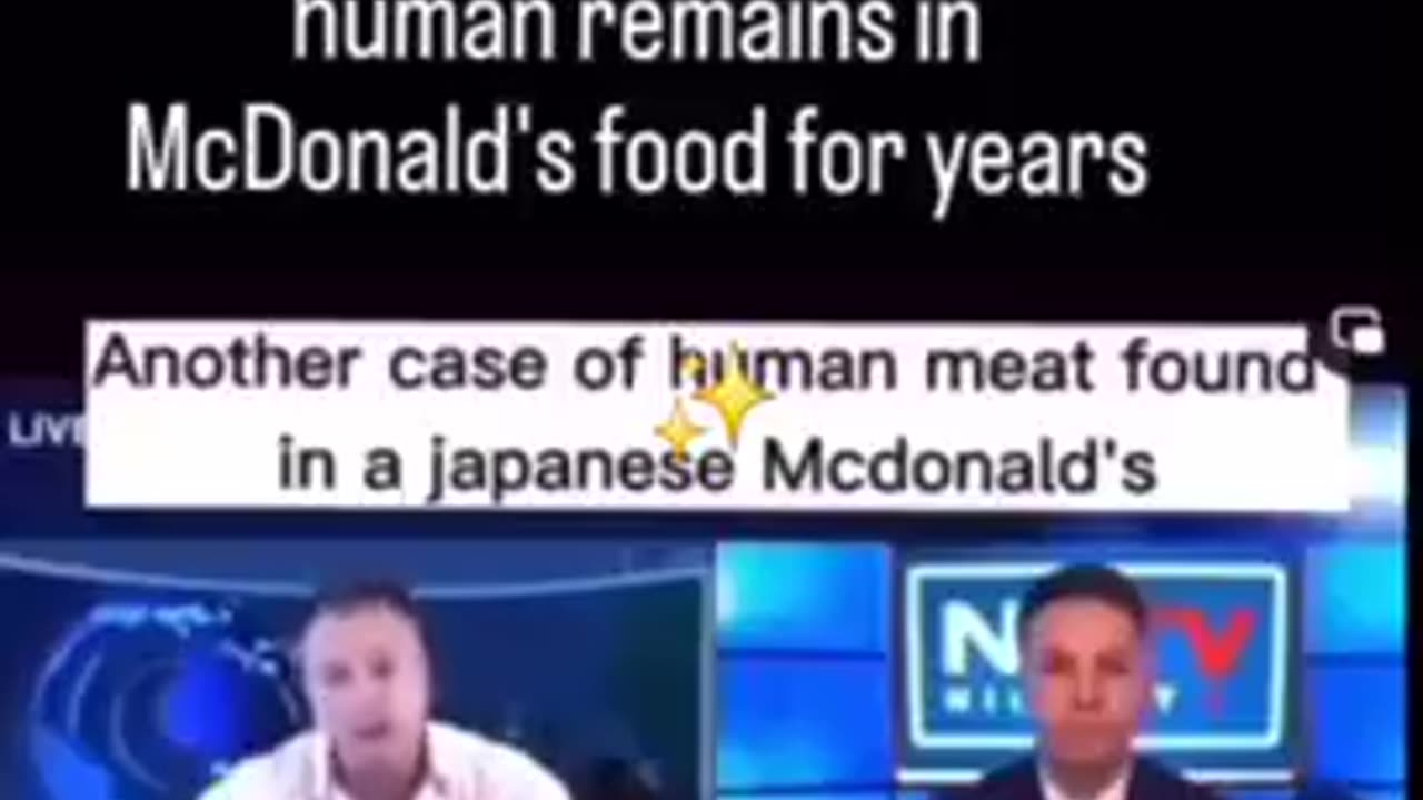 Are you still eating McDonald's human burger and vaccinated french fries？