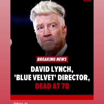 Rip to david lynch velvet blue film director 📽🙏🕊🪦🕯01/21/25