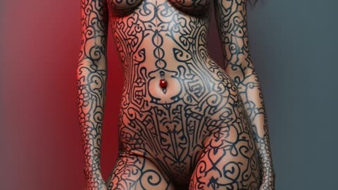 🔥 Abstract Seduction – Artistic Body Painting in Motion 💃