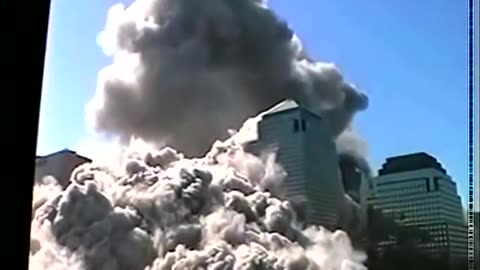 911 North Tower Demolition - Super Spire With Extended Slow Zoom