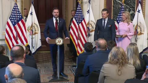 Vice President Vance Swears in Pete Hegseth to be Secretary of Defense