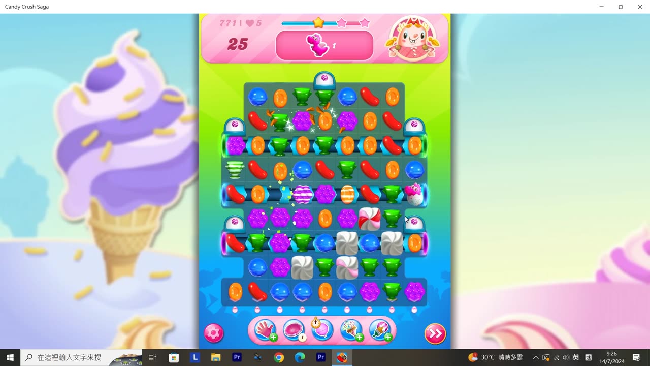 Candy Crush Saga Record (Level 771)