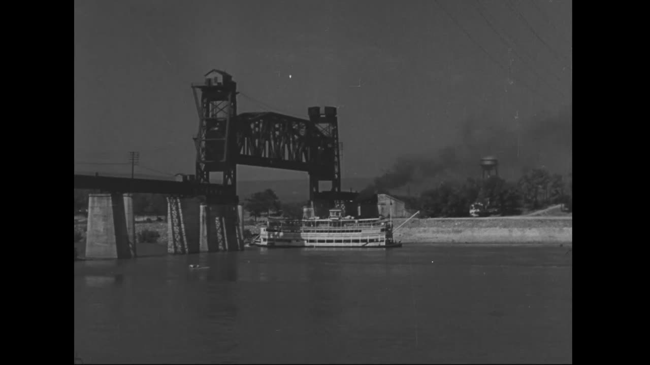 Library Stock Shot #778 (1900s Original Black & White Film)