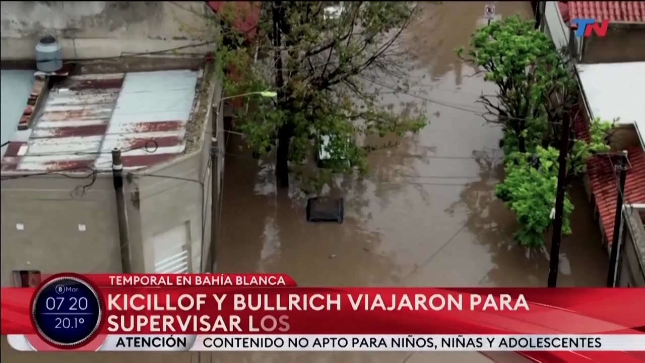 Drone footage views reveal scale of flooding in Argentina