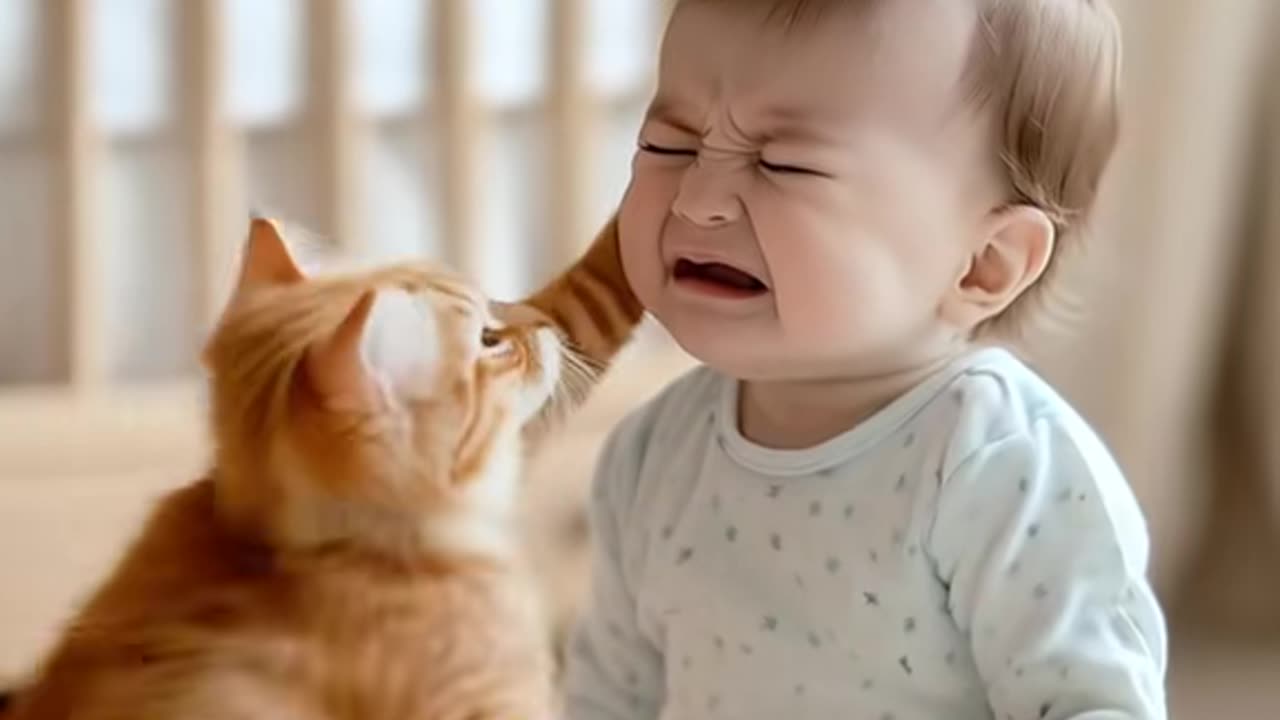 Cute baby cry