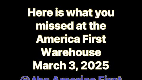 John Eastman at the America First Warehouse