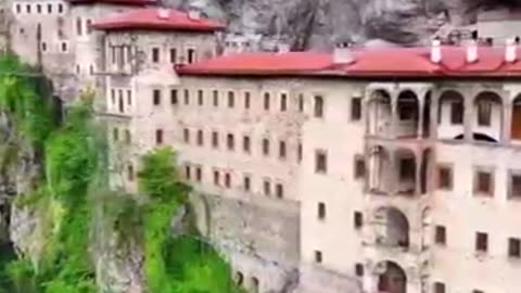 Amazing Drone View of Sumela Monastery! 🏞️✨