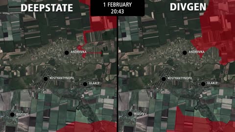 Russian Invasion of Ukraine: Andriivka Offensive - DeepState (UA) vs DivGen (RU) [Jan 20 to Feb 24]