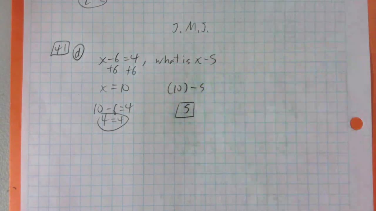 Saxon Algebra 1 Lesson 41 (d)