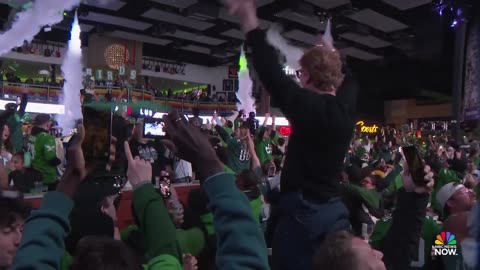 Eagles fans celebrate Super Bowl win in Philadelphia