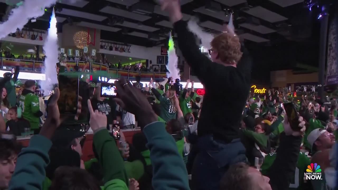 Eagles fans celebrate Super Bowl win in Philadelphia