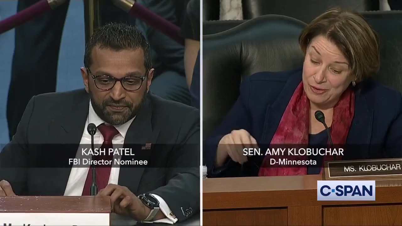 Kash Patel to Sen. Klobuchar Saying She’d ‘Love to Have Five Hours of Questions’