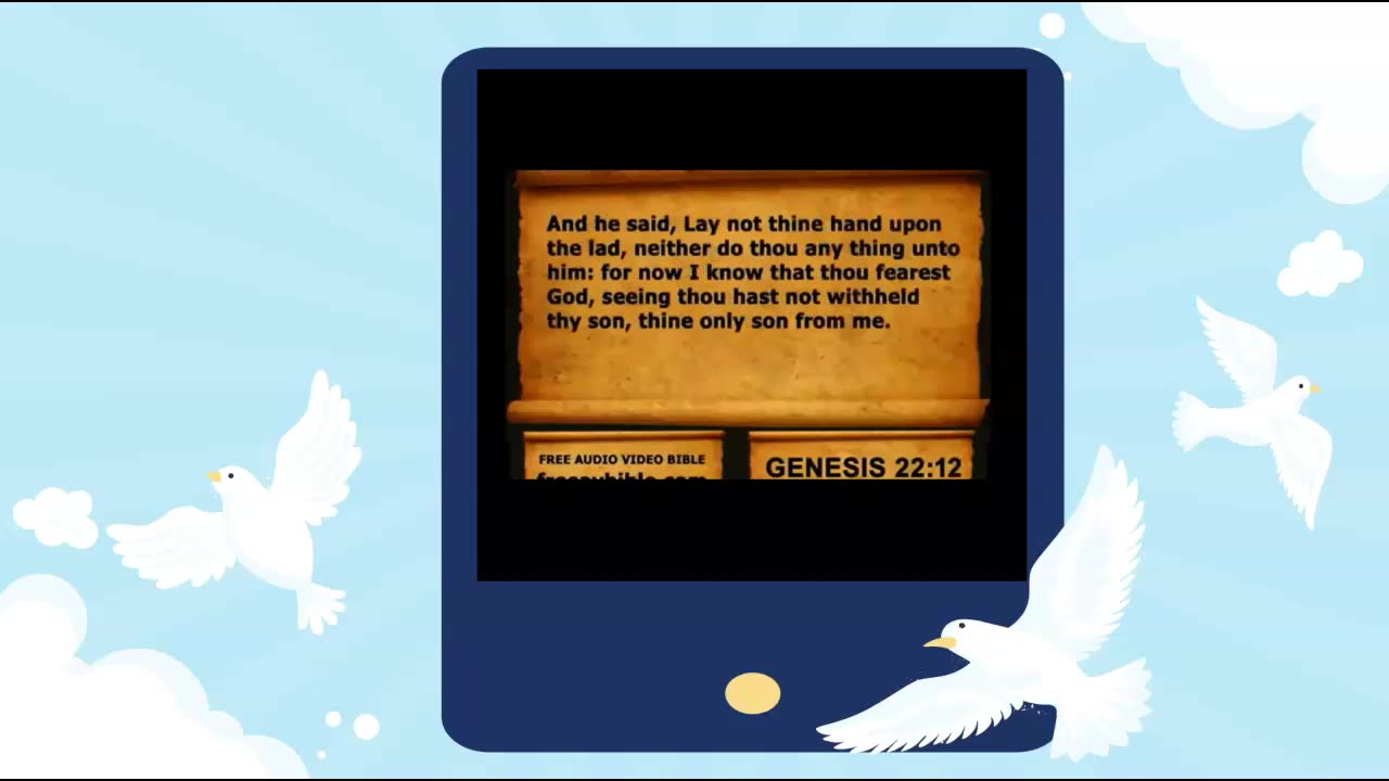 Audio Bible with KJV text Genesis Chapter 22