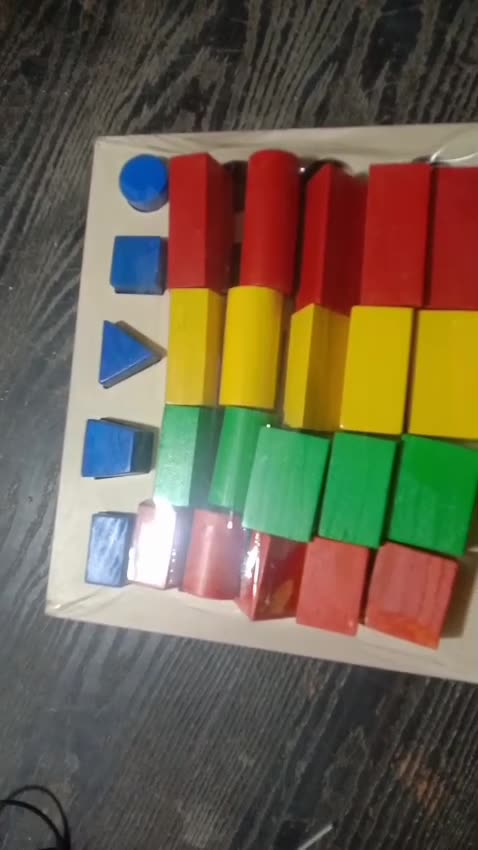 Multi Share Size Color Peg Board 25 Pegs Physiotherapy and Occupational Therapy