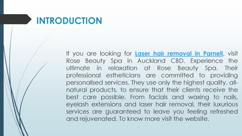 If you are looking for Laser hair removal in Parnell