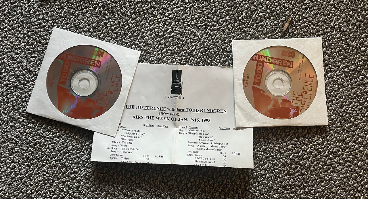 January 9-15, 1995 - 'The Difference with Todd Rundgren' (Dr. M.L. King Tribute #95-02)