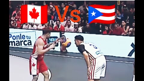 Puerto Rico VS Canada INTENSE Basketball game Highlights