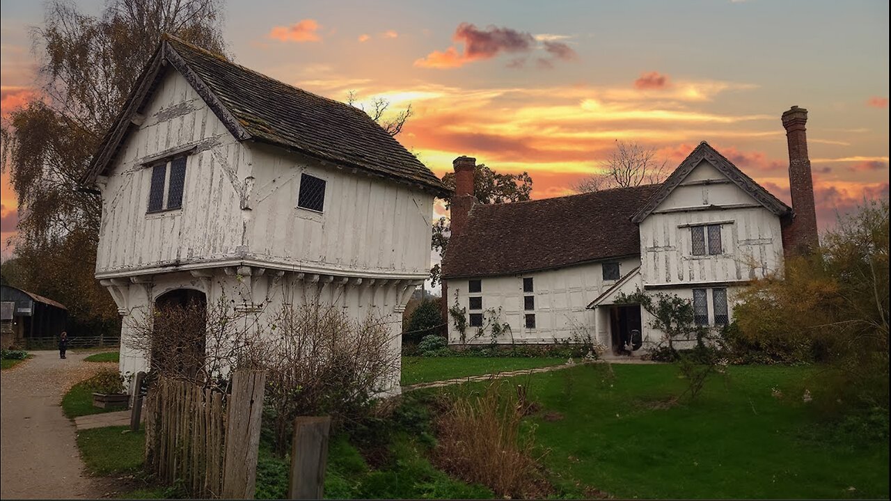 Beautiful Medieval Village in Britain with Picturesque Countryside Scenes