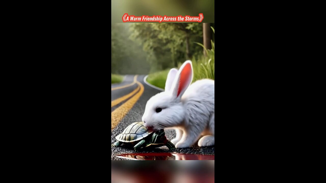 The little white rabbit rescued the injured little turtle Yse πΎππ’