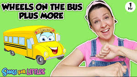 Wheels On The Bus + More Nursery Rhymes & Kids Songs - Educational Videos for Kids & Toddlers