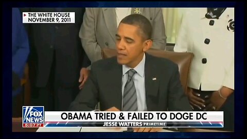 Here's Trump on what gives him the power to cut government spending and fraud! Oh wait that's Obama!