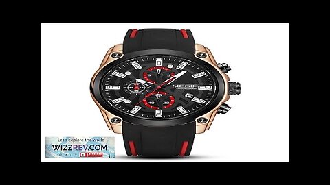 MEGIR Men Chronograph Quartz Watch with Date Luminous Hands Sport Wristwatch Silicone Review