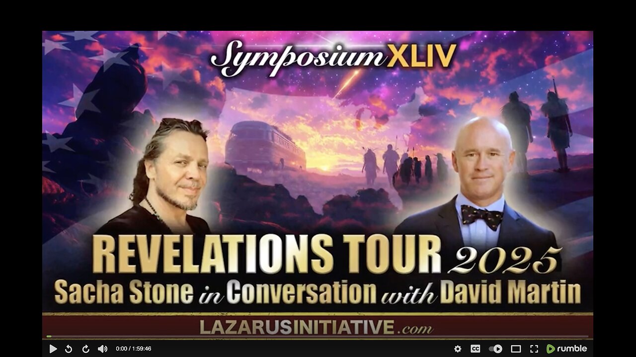 Dr David Martin and Sacha Stone US Revelations tour 2/23/25 re-broadcast on TruthStream