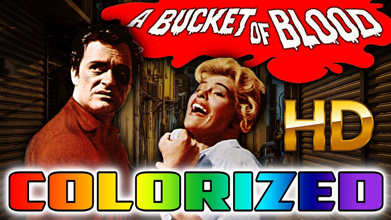 A Bucket of Blood - AI COLORIZED - HD - Cult Comedy Horror