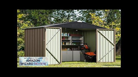 Greesum Outdoor Storage Shed 6 x 8 ft. Utility Tool Shed Metal Review