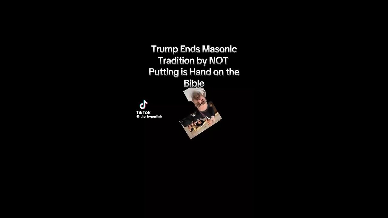 Trump Ends Masonic Tradition!