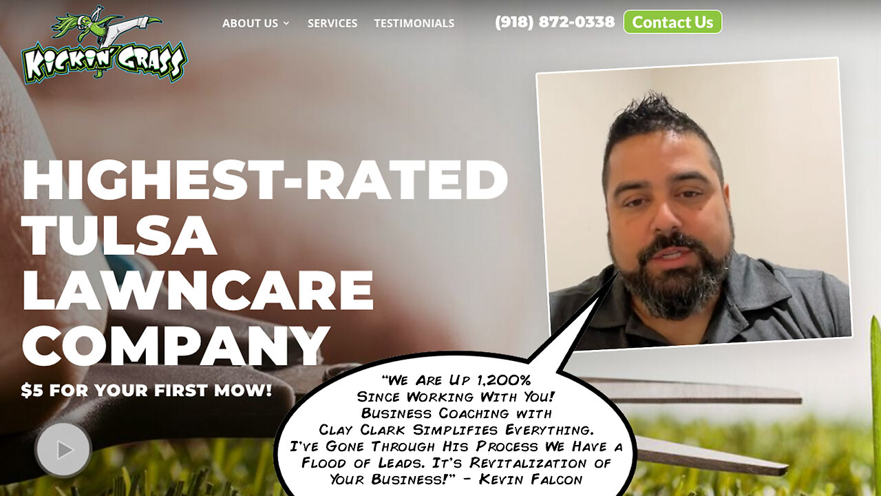 Clay Clark Client Success Story | “We Are Up 1,200% Since Working With You! Business Coaching w/ Clay Clark Simplifies Everything. I’ve Gone Through His Process We Have a Flood of Leads. It's Revitalization of Your Business!"