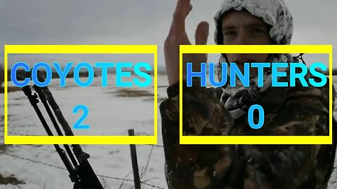 2017 Coyote Hunt - FRIENDS CAN'T SHOOT | Coyote Hunting | Two Coyotes | FoxPro Patriot